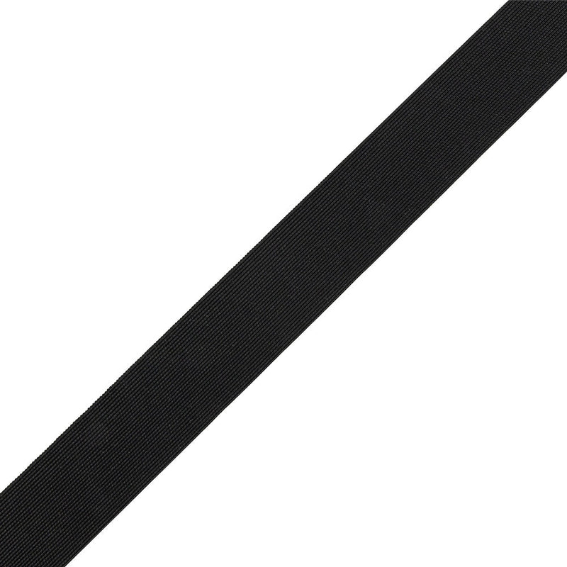 Italian Black 0.63 mm Gauge Webbing - 1.375"