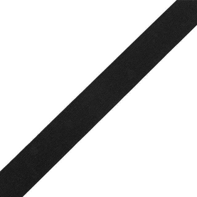 Italian Black 0.63 mm Gauge Webbing - 1.375"