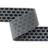 Italian Gray Honeycomb Velvet Burnout Trim - 0.875"