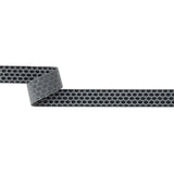 Italian Gray Honeycomb Velvet Burnout Trim - 0.875"