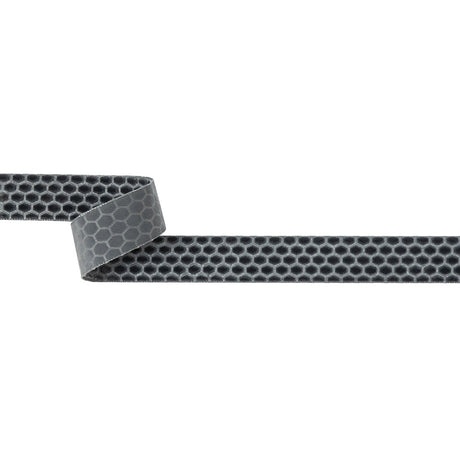 Italian Gray Honeycomb Velvet Burnout Trim - 0.875"