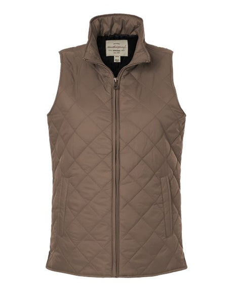 Women's Vintage Diamond Quilted Vest