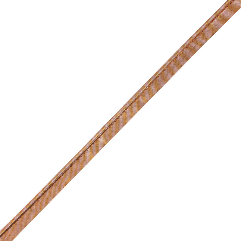Italian Copper Metallic Piping with Lip - 0.625"