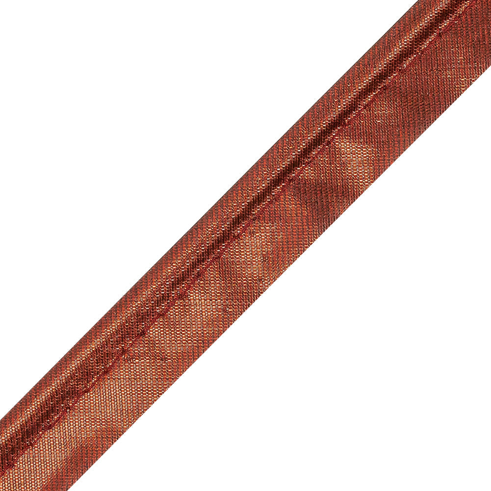 Italian Sceptre Red Metallic Piping with Lip - 0.625"