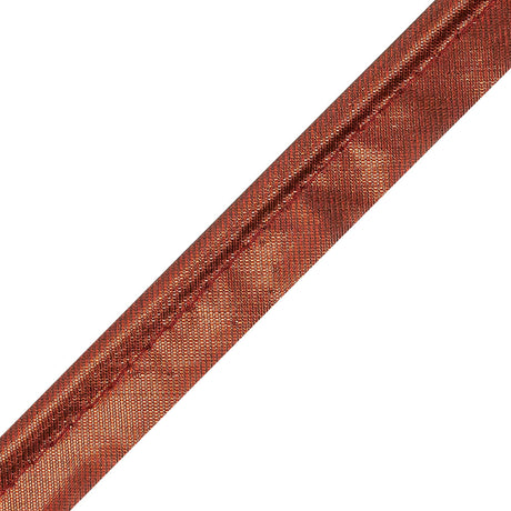 Italian Sceptre Red Metallic Piping with Lip - 0.625"