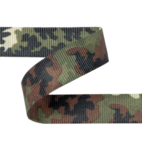 Italian Camouflage Grosgrain Ribbon - 0.625"