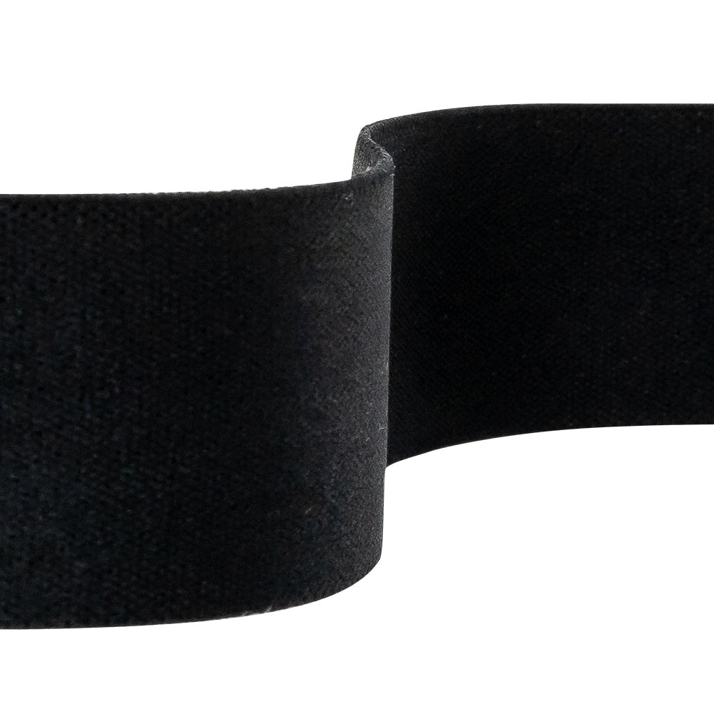 Italian Black Elastic Trim - 1"