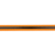 Italian Neon Orange and Black Polka Dot Striped Petersham Grosgrain Ribbon - 1"