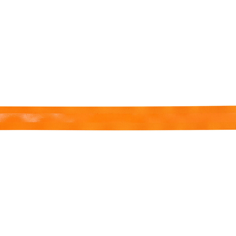 Italian Neon Orange Petersham Grosgrain Ribbon with Silicone Stripe - 1"