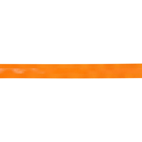 Italian Neon Orange Petersham Grosgrain Ribbon with Silicone Stripe - 1"