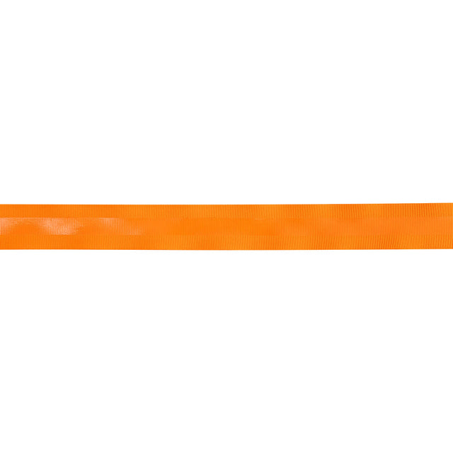 Italian Neon Orange Petersham Grosgrain Ribbon with Silicone Stripe - 1"