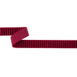 Italian Red Vertical Stripes Velvet Burnout Trim - 0.875"
