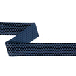 Italian Navy Honeycomb Velvet Burnout Trim - 1.4375"