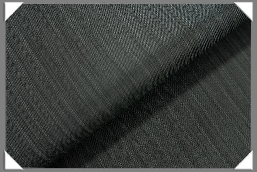 Grey Vegan Shadow Stripe Polyester Fabric - Shadow Stripe, Grey, 60" Width