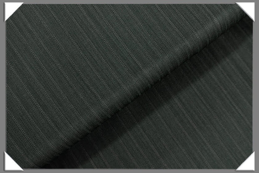 Charcoal Vegan Shadow Stripe Polyester Fabric - Shadow Stripe, Charcoal, 60" Width (1 Yard)