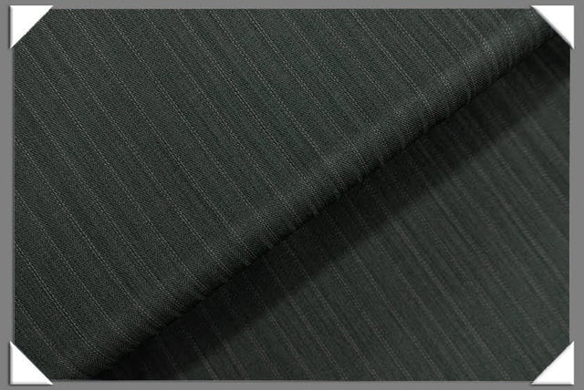 Charcoal Vegan Shadow Stripe Polyester Fabric - Shadow Stripe, Charcoal, 60" Width (1 Yard)