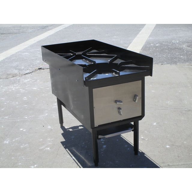Double Burner Stock Pot Range Natrual Gas, Used Excellent Condition