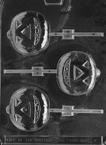 Large Jack O Lantern Lolly Chocolate Mold
