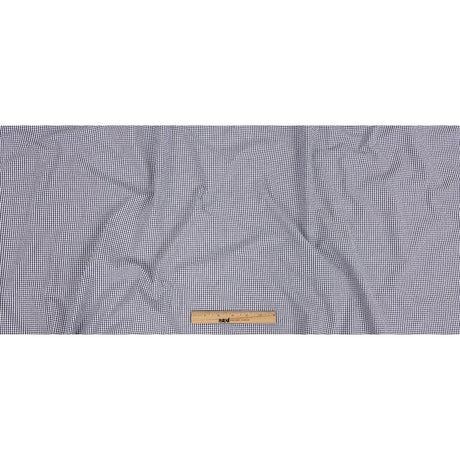 Organic Cotton Seersucker - Navy Gingham - Olinda Collection