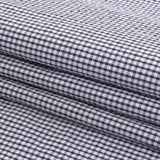Organic Cotton Seersucker - Navy Gingham - Olinda Collection