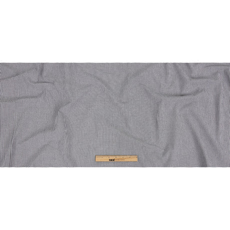 Organic Cotton Seersucker - Black Gingham - Olinda Collection