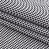 Organic Cotton Seersucker - Black Gingham - Olinda Collection