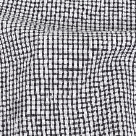 Organic Cotton Seersucker - Black Gingham - Olinda Collection