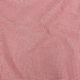 Organic Cotton Seersucker - Red Gingham - Olinda Collection
