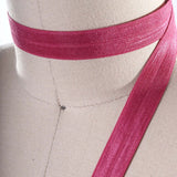 3 Yards 5/8" Magenta Soft Material Fold Over Elastic Trim