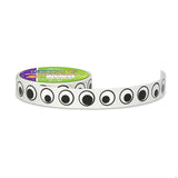 Creativity Street Wiggle Eyes Sticker Roll Black 0.5" 1000 Stickers per Roll 2 Rolls