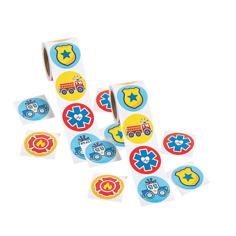 Rescue Heroes Sticker Roll 100 Pieces