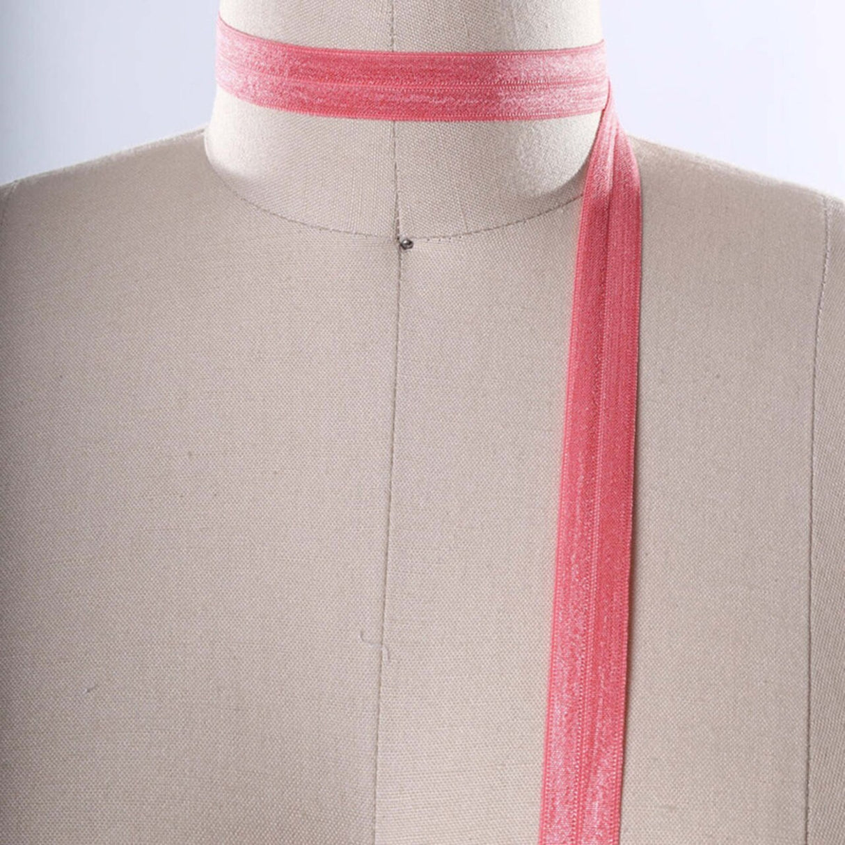 3 Yard 5/8" Coral Pink Fold Over Elastic Stretch Bias Trim Suitable for face masks