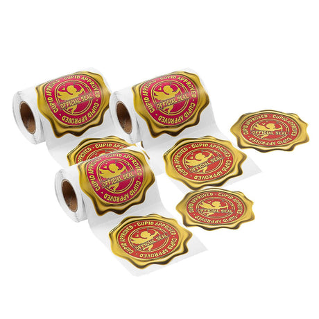 Official Cupid Seal Sticker Roll 100 Pieces