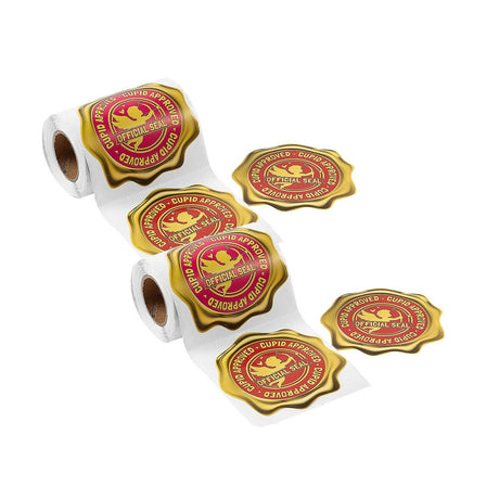 Official Cupid Seal Sticker Roll 100 Pieces