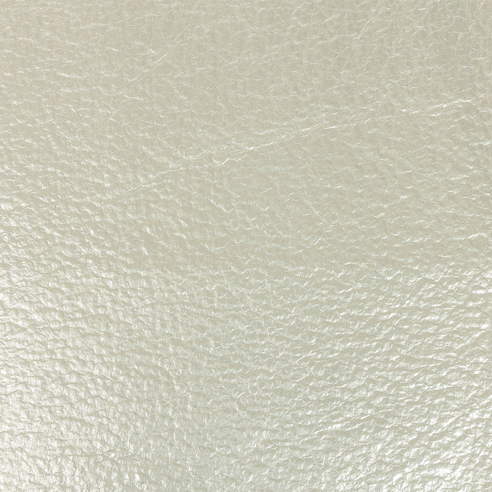 Clara Italian Metallic Mother of Pearl Pebbled Coating with Foil Laminate