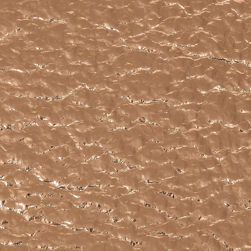 Clara Italian Metallic Bronze Pebbled Coating with Foil Laminate
