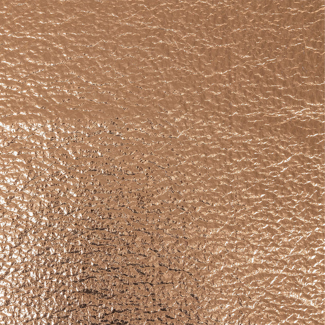 Clara Italian Metallic Bronze Pebbled Coating with Foil Laminate