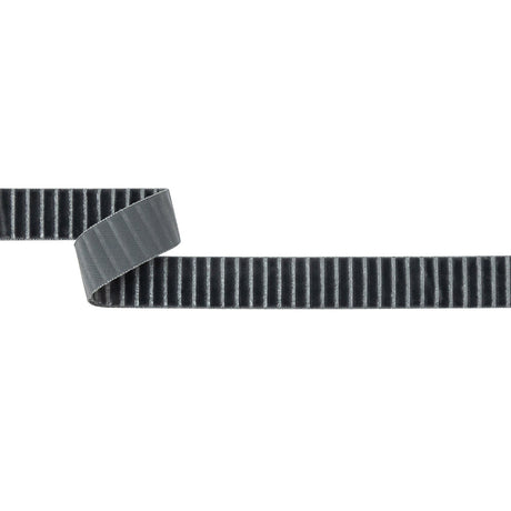 Italian Gray Vertical Stripes Velvet Burnout Trim - 0.875"
