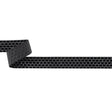 Italian Black Honeycomb Velvet Burnout Trim - 0.875"