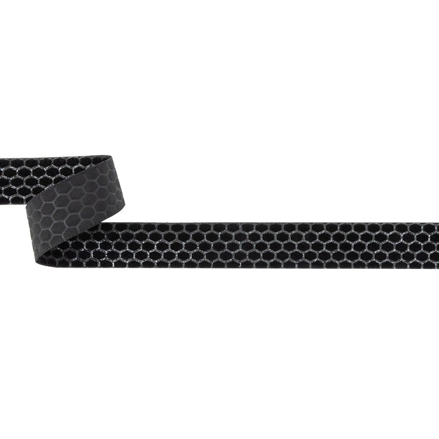 Italian Black Honeycomb Velvet Burnout Trim - 0.875"