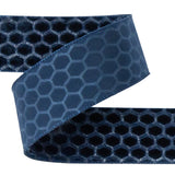 Italian Navy Honeycomb Velvet Burnout Trim - 0.875"