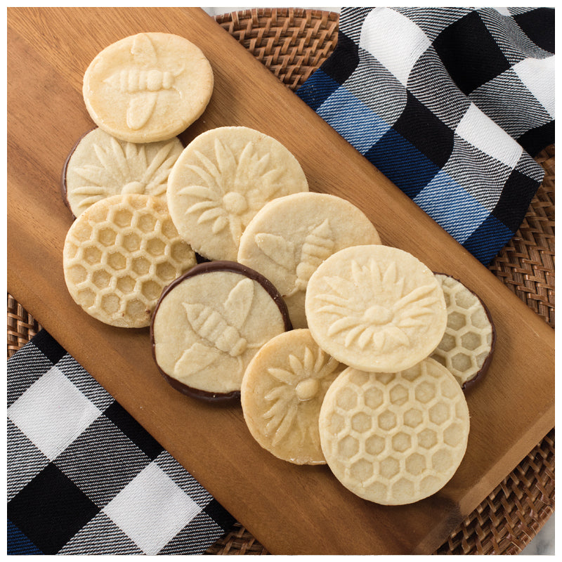 Nordic Ware 01250 Honey Bee Cookie Stamps, Set of 3