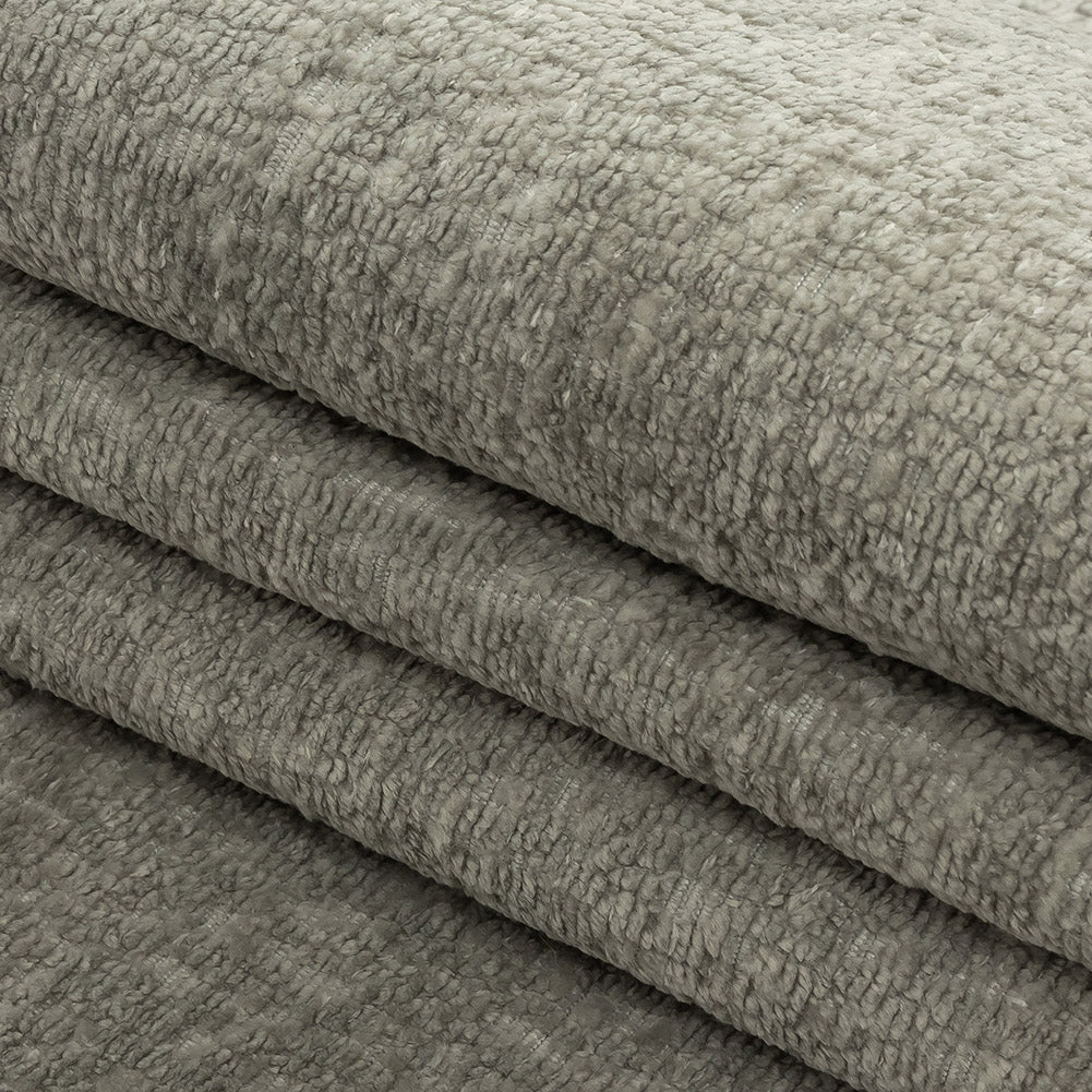 Crypton Hesse Gray Tactile Polyester Chenille