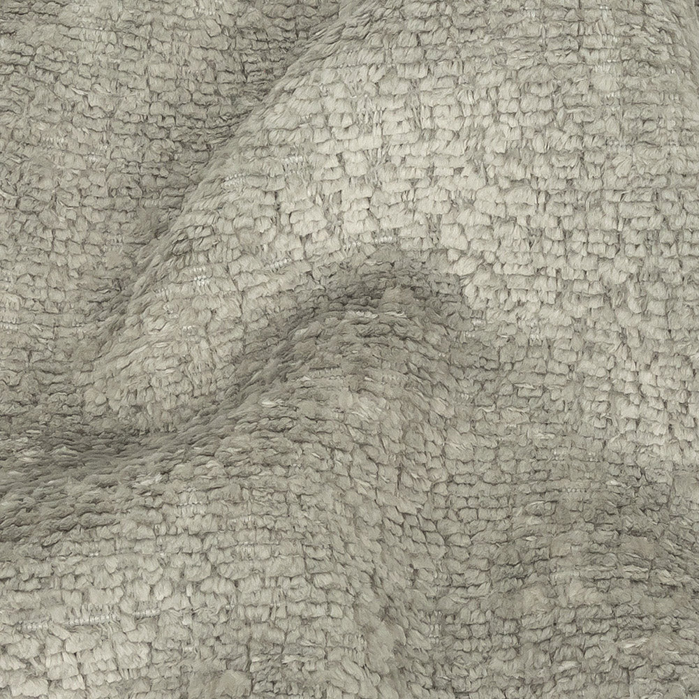 Crypton Hesse Gray Tactile Polyester Chenille
