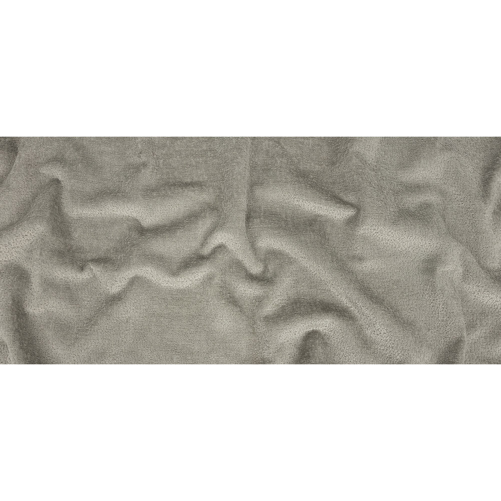 Crypton Hesse Gray Tactile Polyester Chenille