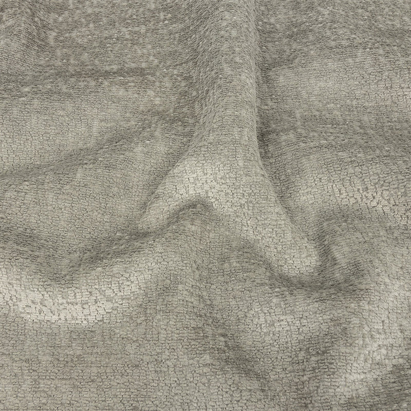 Crypton Hesse Gray Tactile Polyester Chenille