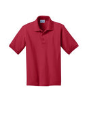 12 Pack : Port & Company® Youth Core Blend Jersey Knit Polo