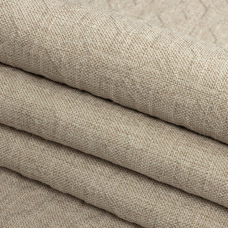 Crypton Tolkie Oatmeal Geometric Embossed Upholstery Fabric