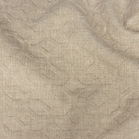 Crypton Tolkie Oatmeal Geometric Embossed Upholstery Fabric