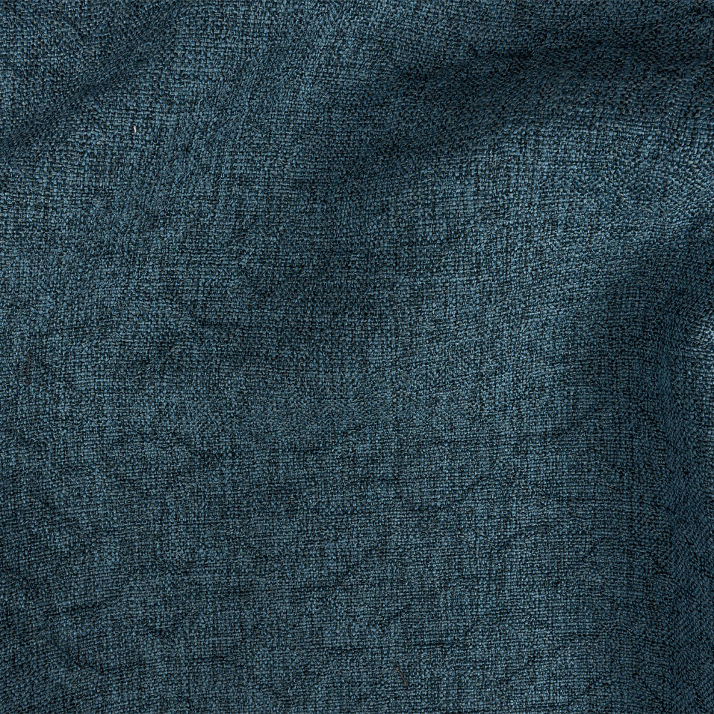Crypton Tolkie Blue Geometric Embossed Upholstery Fabric